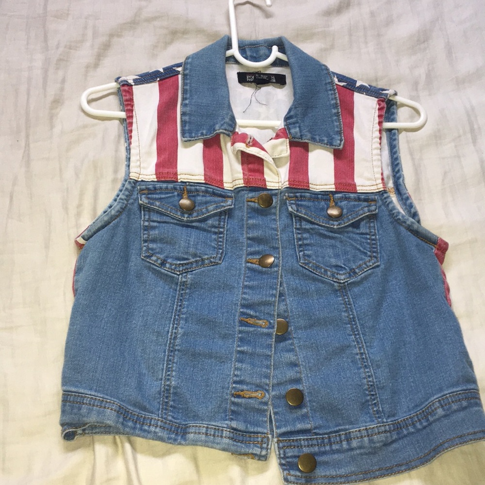 American flag vest